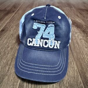2 New Cancun Embroidered Caps